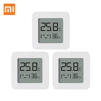Xiaomi Mijia Bluetooth Temperatura vlažnost 2 Brezžično Smart Električni Digitalni Senzor za Zaslon Pametnega Doma Merilnik Vlage