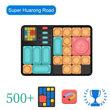 Super Huarong Cesti Elektronske Sestavljanke Igro 500+ Izenačen DO Izzivi Možganov Teaser Uganke Interaktivni Fidget Igrače za Otroka Odraslih