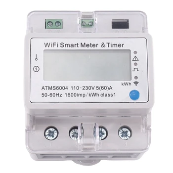 ATMS6004 Din Rail WIFI Smart Meter Wifi Smart Meter Pametni Števec 4P Tuya WIFI Daljinski upravljalnik Meter