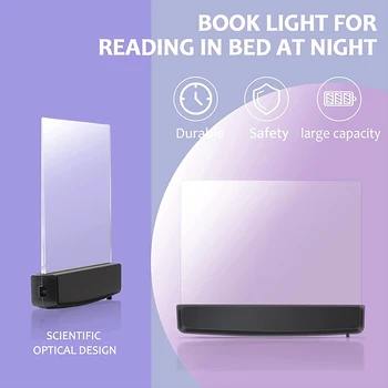 Večfunkcijsko LED Tablični Knjigo, Branje Svetlobe Noč Lahka Zaščita za Oči Branje Svetlobe Študent Noč Lahka za Branje Brig Lučka