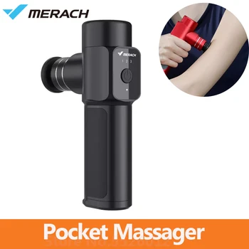 Merach Žep Massager Fascijo Pištolo Nano Lahki Prenosni 3200 Obračanja Sile, Sprostitev mišic, Lajšanje Bolečin Mini Massager