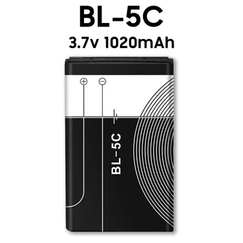 BL 5C BL5C BL-5C 3,7 V Litij-Polimer Baterija Telefona Nokia 1100 1110 1200 1208 1280 2600 2700 3100 3110 5130 6230 1600