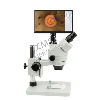 EOC optični mikroskop trinocular mobilni telefon pcb popravila stereo Digitalni merilni mikroskop z 11-palčni zaslon