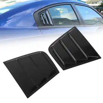2pcs Črni Strani Okna Reže Vetrobransko steklo Sun Odtenek Pokrov Avtomobila Adaptacije Zamenjava za Dodge Charger 2015+ ABS