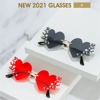 2022 Novi Plamen, Trendovska sončna Očala Rimless sončna Očala Novost Kovinski Okvir UV400 sončna Očala Prostem Vožnje Kolesarska Očala