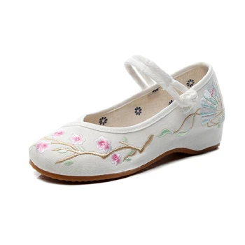 Cresfimix ženski klasičnih visoko kakovost platno proti drsenju balet čevlji lady priložnostne sladko poletje plesne čevlje zapatos mujer a6184b