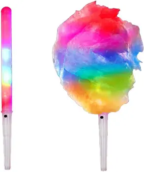 Barvita LED Svetila Palice Cotton Candy Stožci sveti Marshmallows Palice LED Žareče Razvedriti Cev Žareti V Temno Luč za Stranke